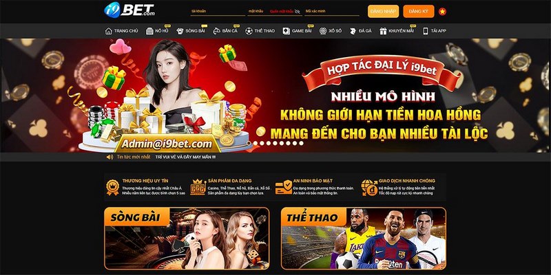 Thư viện game khủng là yếu tố quyết định giúp nhà cái  I9BET được yêu thích